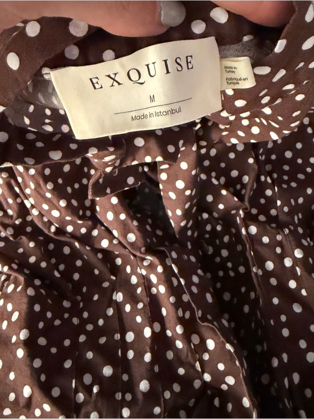 The Tobie Tie-Neck Shirt Dress by Exquise - Picture 6 of 7